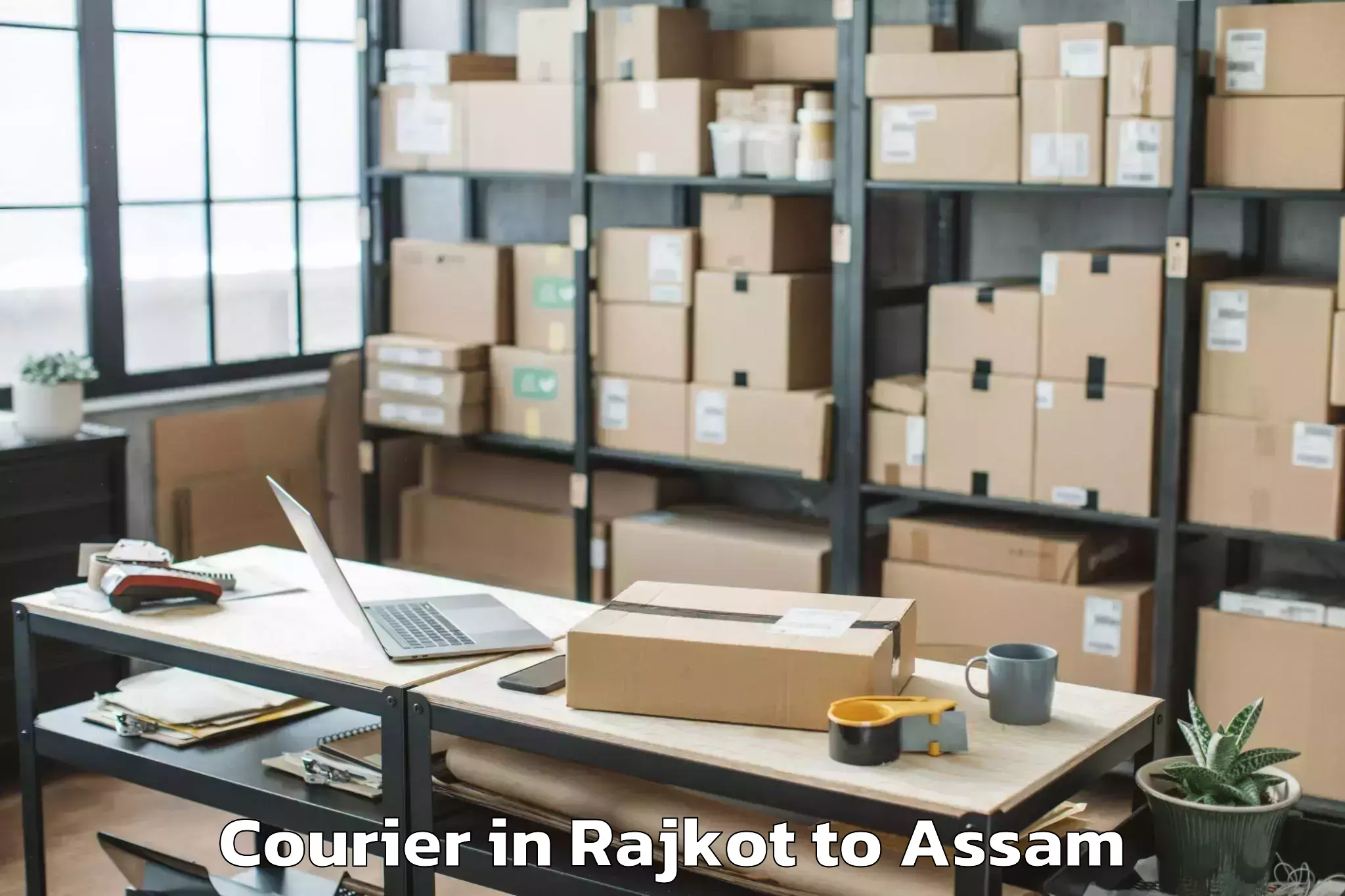 Reliable Rajkot to Sipajhar Courier